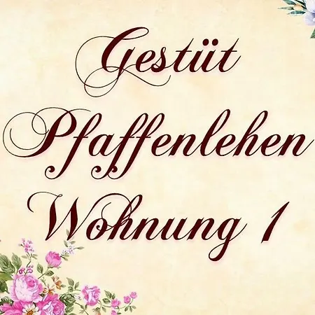 1 Gestuet Pfaffenlehen Appartement *