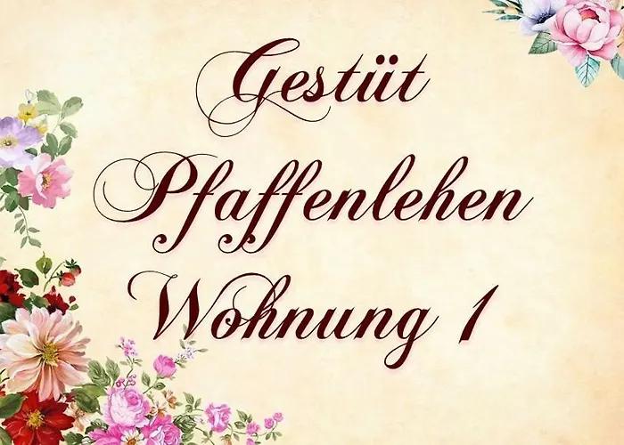 1 Gestuet Pfaffenlehen Apartament *
